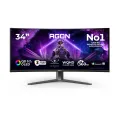 AOC AGON AGP346UCSD 34 0.03ms 360Hz 3K Curved 1800R QD OLED Gaming Monitor with V-stripe HDR500 HDMI 2.1 DP 2.1 USB-C SPK USB HUB