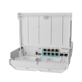 MikroTik netPower Lite 7R outdoor reverse PoE switch 8x gigabit, 2x 10G SFP+, 7x reverse PoE(-in), 1x PoE out, no power supply