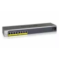 Netgear 8PT GIGE EASY-MOUNT POE+ WEB Switch