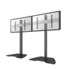 Newstar Computer Products NeoMounts PRO Flat Screen Stand - 2x1 (2 x vertical) - box 1/232-55inBlack/silver