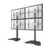 Newstar Computer Products NeoMounts PRO Flat Screen Stand - 2x2 (2 x horizontal/2 x vertical) - box 1/242-55inBlack/silver
