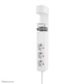 Neomounts VOLT Desk Clamp socket with Quick-charge USB Ports clamp 0-50mm 3x type-F 230V 1x USB-A 18W 2x USB-C 20W