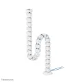 Neomounts Cable Spine Organizer for sit/stand desk frames magnet mounted white