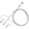Otterbox 3in1 USB A-Micro Lightning USB C cable White