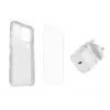 Otterbox KIT VERBOTEN (Symmetry Clear / Alpha Glass / UK USB-C Wall Charger 20W - white)