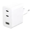 PanzerGlass empower by PanzerGlass Grand Prix High-Speed Multiple Charger incl. 2 x USB-C + USB-A 70W EU Plug Silver White