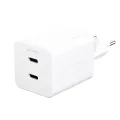 PanzerGlass empower by PanzerGlass Grand Prix Turbo Dual Charger incl. 2 x USB-C 45W EU Plug Silver White