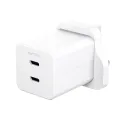 PanzerGlass empower by PanzerGlass Grand Prix Turbo Dual Charger incl. 2 x USB-C 45W UK Plug Silver White