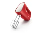 Philips Handmixer 170W 5 speed + turbo stainless steel beaters & dough hooks colour: primary red