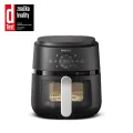 Philips Airfryer 4.2L Window Single Pan RapidAir Digital black body/silver handle