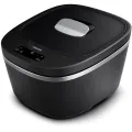 Philips Aircooker NutriFlavor Techn Connected LED 5 acc (bottom tray basket cooking potsecond layer measuring cup) Black & Silver