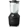 Philips Blender 600W glass jar black 2 speeds+pulse no accessory