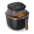 Philips Airfryer 4.2L Window RapidAir Plus Digital Pan & Basket black body/copper handle