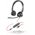 Poly Blackwire 3325-M USB-A & 3,5 mm stereo headset (Microsoft Teams gecertificeerd)