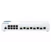 QNAP 8 port 1Gbps, 4 port 10G SFP+/ NBASE-T Combo, web management switch