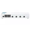 QNAP 8 port 1Gbps, 4 port 10GbE SFP+, web management switch