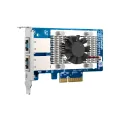 QNAP Dual-port BASET 10GbE network expansion card low-profile form factor PCIe Gen3 x4 Aquantia AQC107