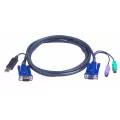 Aten Cable For KVM:CS122 CS82ACCS84ACCS9134CS9138CS88 USB Cable at PC Side For USB USB Mac Computer 1.8mtr