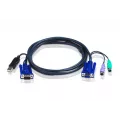 Aten Cable For KVM:CS122 CS82ACCS84ACCS9134CS9138CS88 USB Cable at PC Side For USB USB Mac Computer 6.0mtr