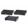 Aten Bundle (2Tx & 1Rx) USB 2K DVI-D Dual Link KVM over IP Extender with USB Peripheral Support Local Console Power/LAN Redundancy (SFP Slot) RS-232 Control & Audio