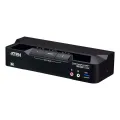 Aten 2-Port USB 8K DisplayPort KVM Switch with USB 3.0 Peripheral Support