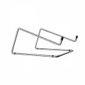 R-GO Tools Steel Laptopstandaard Zilver