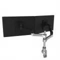 R-GO Tools Zepher 4 Twin Monitor Arm adjustable silver