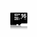 Silicon Power class 10-mSD Card-SDHC-16GB-R/W: up to 40/10 MB/s / ECC function / Shockproof /Waterproof / X-rayproof / Retail pack /w/ adaptor