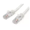 StarTech.com 1 m White Cat5e Snagless RJ45 UTP Patch Cable - 1m Patch Cord - Ethernet Patch Cable - RJ45 Male to Male Cat 5e Cable