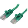 StarTech.com 0.5m Green Cat5e Ethernet Patch Cable with Snagless RJ45 Connectors