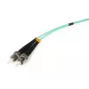 StarTech.com 1m 10Gb Aqua ST/ST Duplex 50/125 Multimode LSZH Fiber Cable