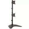 StarTech.com Vertical Dual Monitor Stand - Heavy Duty Steel - For VESA Mount Monitors up to 27in - Adjustable Double Monitor Stand - Two Monitor Stand wi/ Height Adjust and Tilt Swivel Rotate