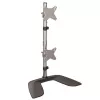 StarTech.com Vertical Dual Monitor Stand - For up to 27IN VESA Monitors - Aluminum - Height Adjustable - Dual Monitor Mount for Desk
