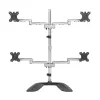 StarTech.com Quad-Monitor Stand - For up to 32in VESA Mount Monitors - Articulating - Steel & Aluminum - Four Monitor Mount (ARMQUADSS)