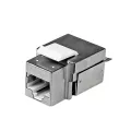 StarTech.com Shielded Cat 6a Keystone Jack - RJ45 Ethernet Cat6a Wall Jack White - 110 Type