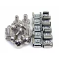 StarTech.com 50PKG M6 Mounting Screws & Cage Nuts for Server Rack Cabinet