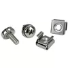 StarTech.com M5 Rack Screws and M5 Nuts - Cabinet Mounting Screws and Cage Nuts - Install your rack-mountable hardware securely with these high quality cabinet mounting screws and cage nuts