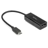 StarTech.com USB C to DisplayPort Adapter - 8K 30Hz - HBR3 Adapter - Thunderbolt 3 - Video Dongle for DP 1.4 Monitor & Display