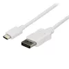 StarTech.com 6 ft / 1.8m USB C to DisplayPort Cable - 4K 60Hz - White - Use this USB C to DP cable to connect your USB Type C computer directly to a monitor without additional adapters