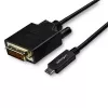 StarTech.com USB-C to DVI Cable - 3m / 10 ft - Black - 1920 x 1200 - DVI Monitor Cable - Computer Monitor Cable - USB C to DVI cable