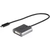 StarTech.com USB C to DVI Adapter - 1920x1200p USB-C to DVI-D Adapter Dongle - USB Type C to DVI Display/Monitor - Video Converter - Thunderbolt 3 Compatible - 12in Long Attached Cable
