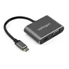 StarTech.com USB C Multiport Video Adapter - VGA or Mini DisplayPort with HDR - UHD 4K 60Hz - USB Type-C 2-in-1 Display Adapter - Thunderbolt 3 Compatible - MacBook Pro Lenovo Surface (CDP2MDPVGA)