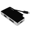 StarTech.com Travel A/V Adapter: 3-in-1 USB-C to VGA DVI or HDMI - 4K