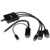 StarTech.com HDMI DisplayPort or Mini DisplayPort to HDMI Converter Cable - 2 m (6 ft.)