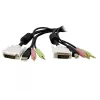 StarTech.com 4-IN-1 USB Dual Link DVI-D KVM Switch Cable W/ Audio