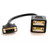 StarTech.com 1 ft DVI-I Analog to 2x VGA Video Splitter Cable - M/F