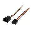 StarTech.com 12i 4 Pin Fan Power Extension Cable - M/F