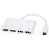 StarTech.com 4 Port USB C Hub - USB-C to 4x USB-A - USB 3.0 Hub - Bus Powered - White