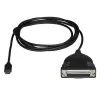 StarTech.com USB C to Parallel Printer Cable - USB to DB25 - Printer Cable Adapter - USB C Printer Cable - Bus Powered - USB C to Parallel Adapter - USB-C toParallel Printer Cable
