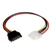 StarTech.com 12in SATA to Molex LP4 Power Cable Adapter FM